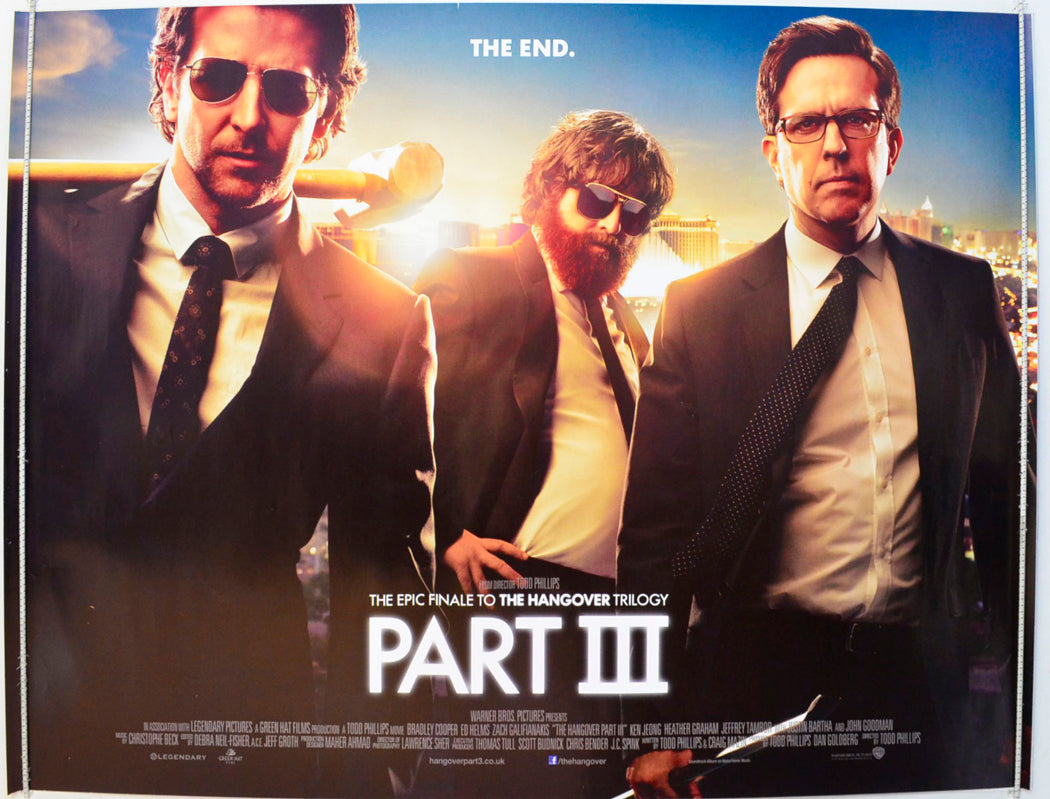 The Hangover Part III Original British Quad Poster - Film Poster - Movie Poster 