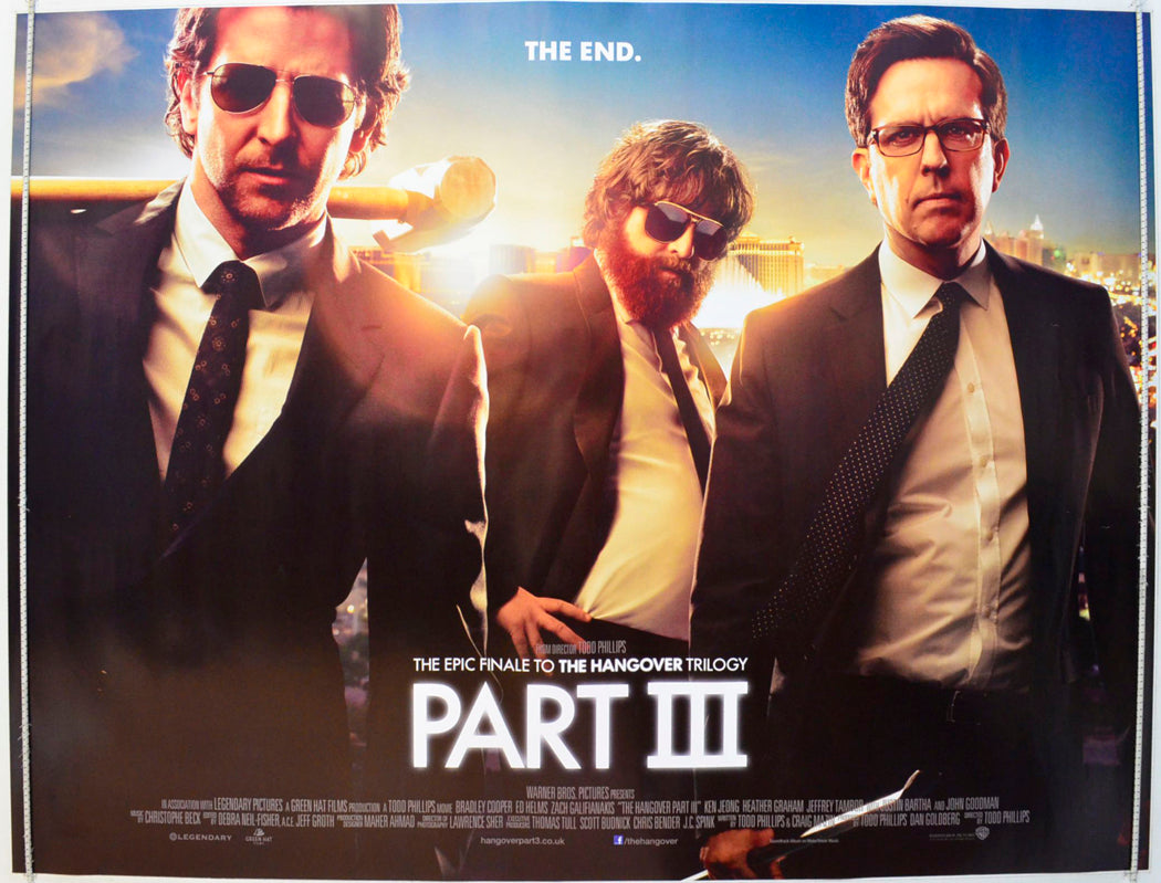 The Hangover Part III Original British Quad Poster - Film Poster - Movie Poster 