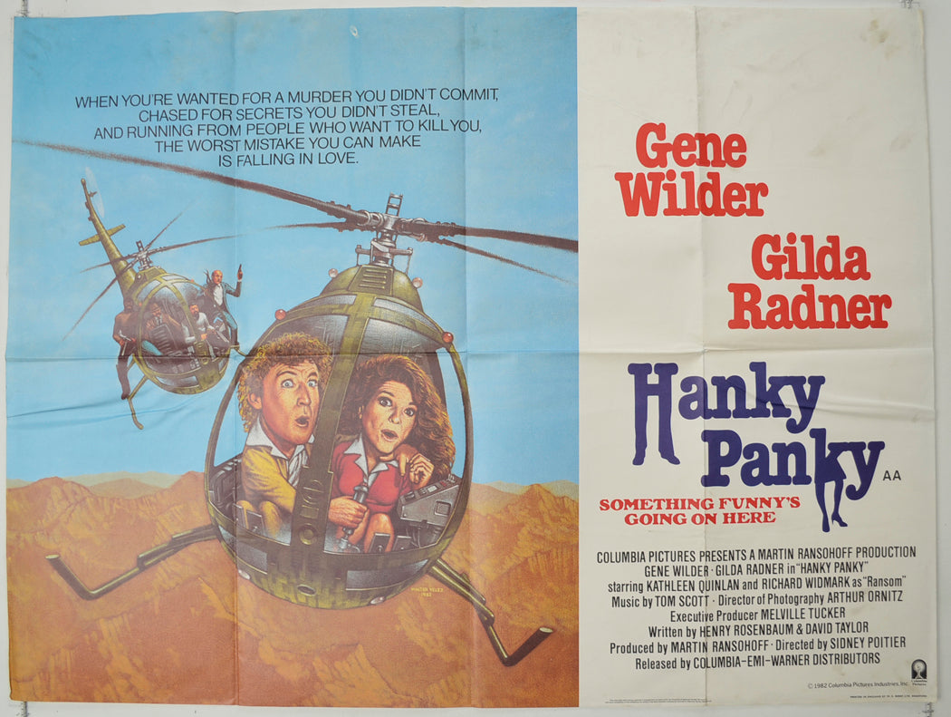 Hanky Panky   Original Quad Poster - Film Poster - Movie Poster 