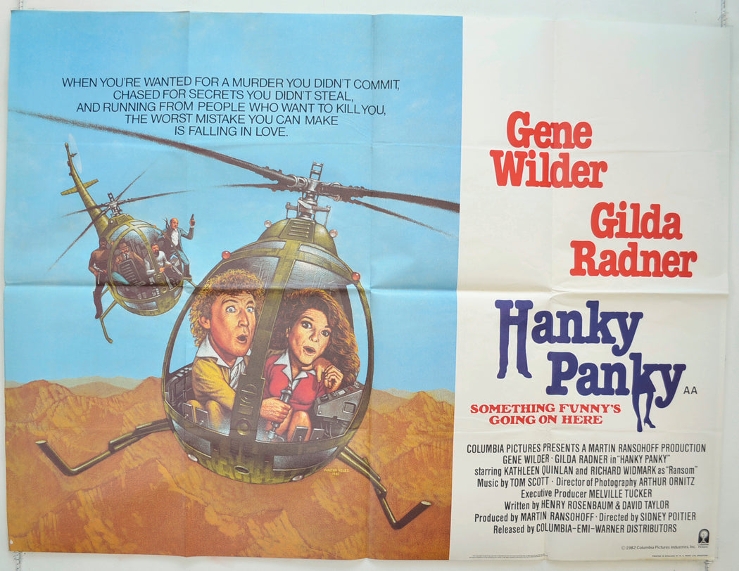 Hanky Panky Original Quad Poster - Film Poster - Movie Poster  