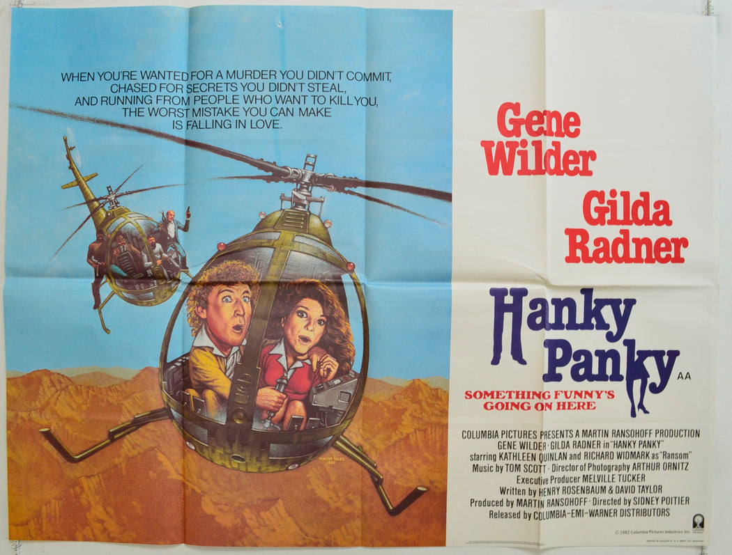 Hanky Panky   Original Quad Poster - Film Poster - Movie Poster 