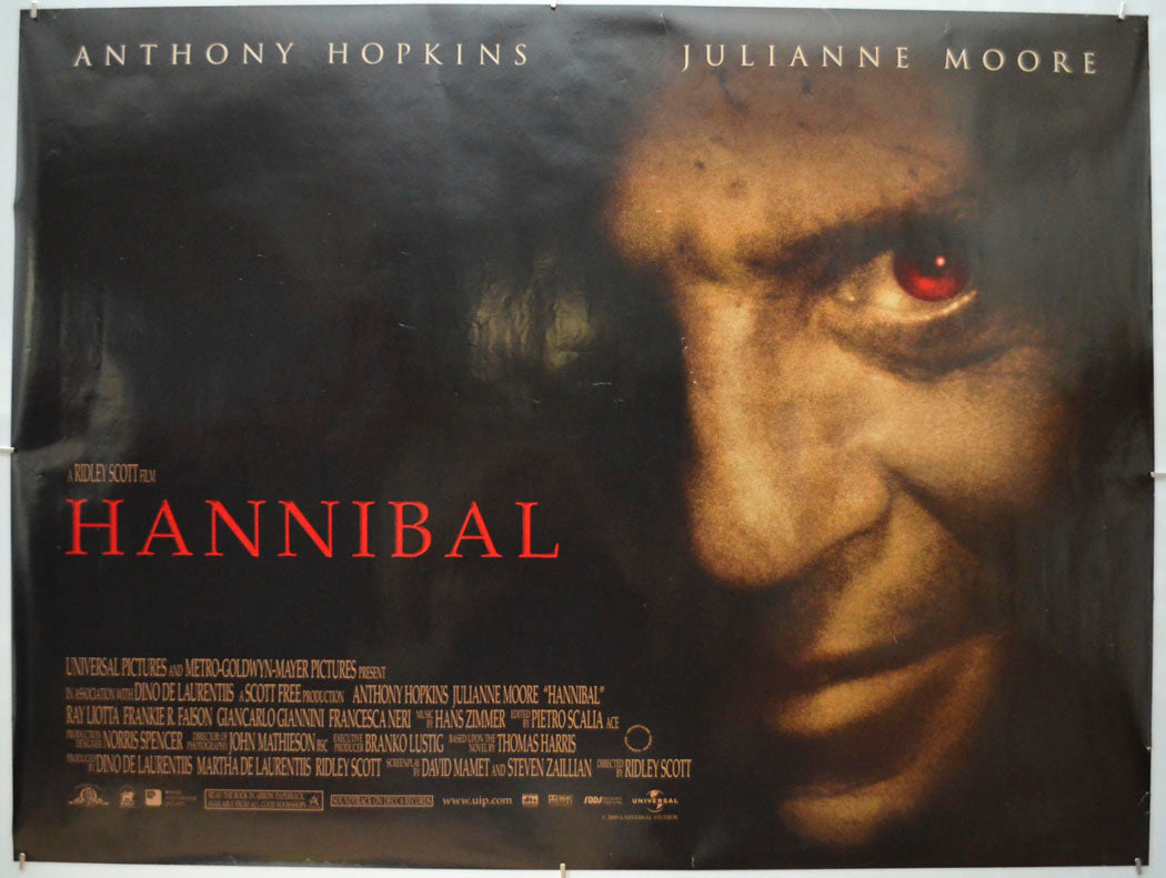 Hannibal Original Quad Poster - Film Poster - Movie Poster