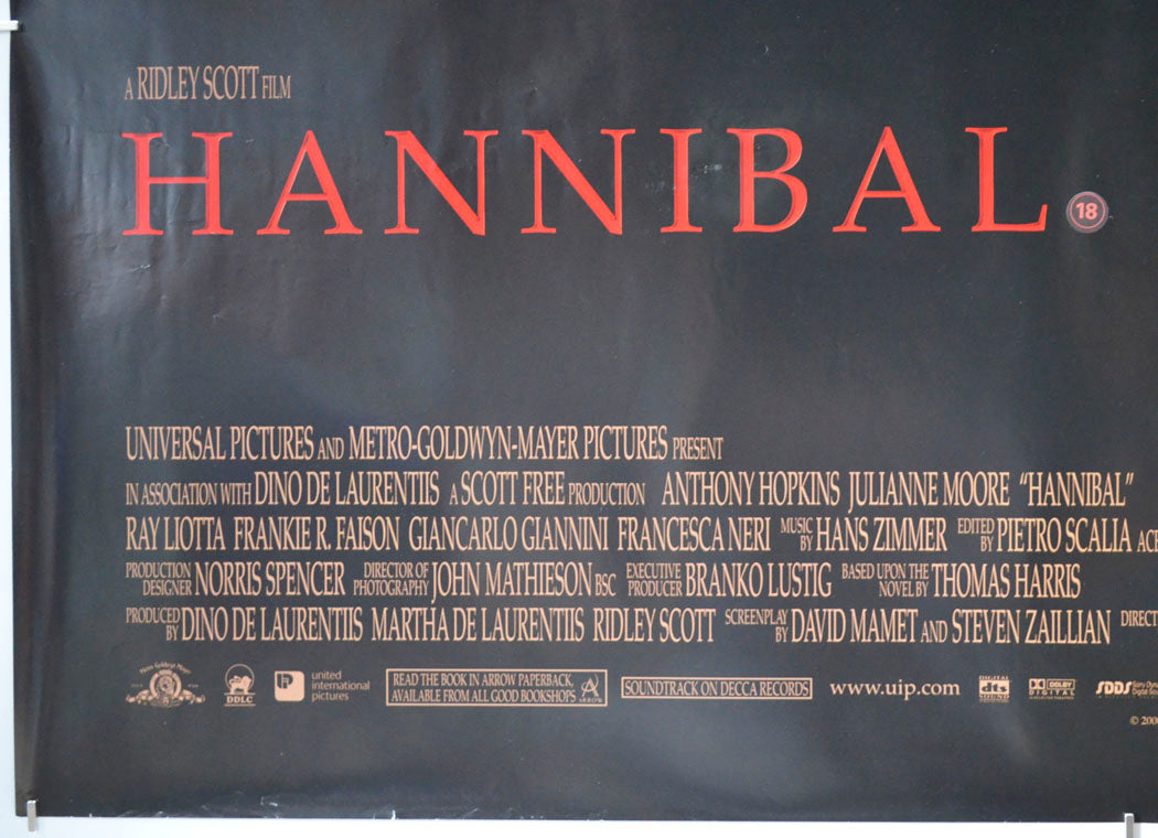 HANNIBAL (Bottom Left) Cinema Quad Movie Poster 