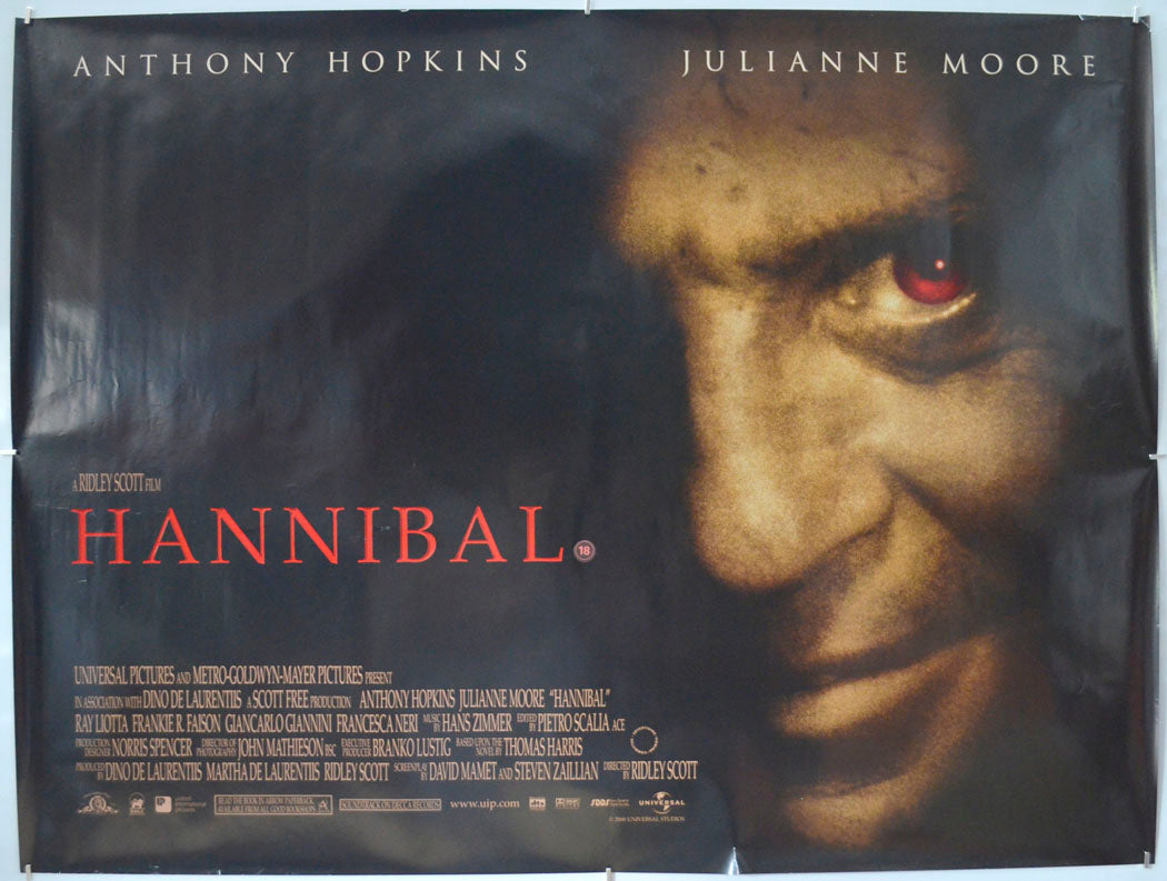 Hannibal Original Quad Poster - Film Poster - Movie Poster