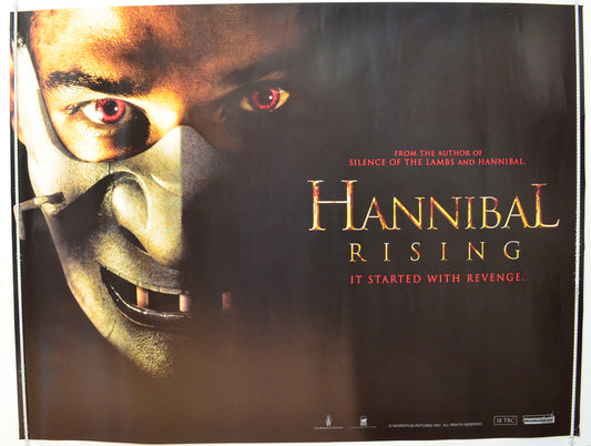 Hannibal Rising   (Teaser / Advance Version) Original British Quad Poster - Film Poster - Movie Poster