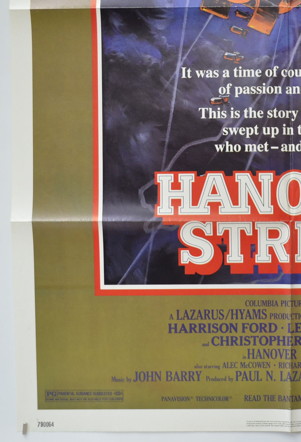 HANOVER STREET (Bottom Left) Cinema One Sheet Movie Poster 