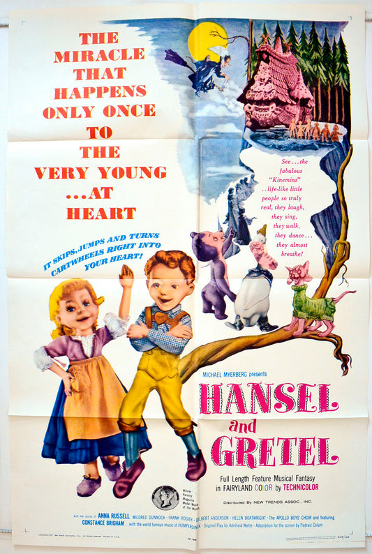 Hansel And Gretel  (1965 re-release Poster)   Original One Sheet Poster - Movie Poster