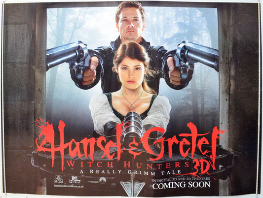 Hansel And Gretel - Witch Hunters  (Teaser / Advance Version)   Original British Quad Poster - Film Poster - Movie Poster 