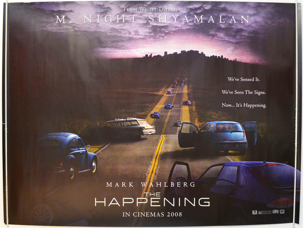 The Happening  (Teaser / Advance Version)   Original British Quad Poster - Film Poster - Movie Poster 