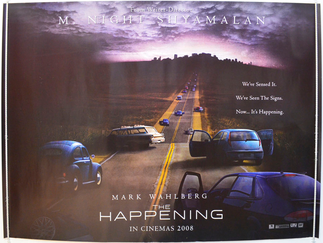 The Happening  (Teaser / Advance Version)   Original British Quad Poster - Film Poster - Movie Poster 