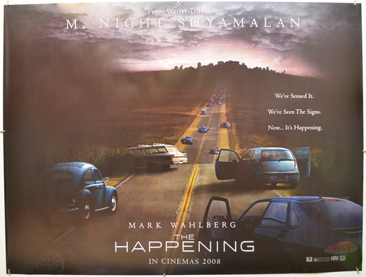 The Happening (Teaser / Advance Version)  Original Quad Poster - Film Poster - Movie Poster