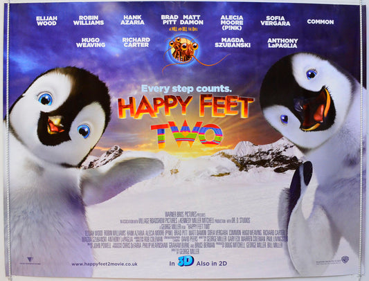 Happy Feet Two Original British Quad Poster - Film Poster - Movie Poster 