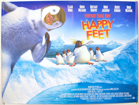 Happy Feet Original Quad Poster - Film Poster - Movie Poster