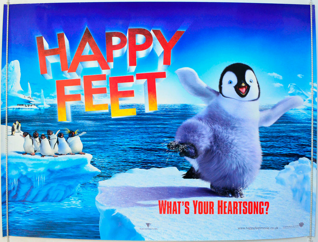 Happy Feet  (Teaser / Advance Version)   Original British Quad Poster - Film Poster - Movie Poster 