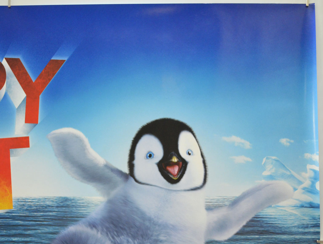 HAPPY FEET (Top Right) Cinema Quad Movie Poster 