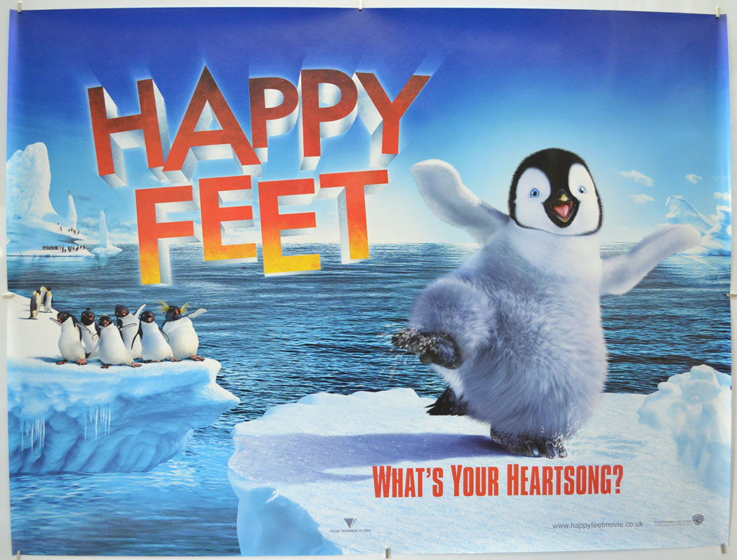 Happy Feet (Teaser / Advance Version) Original Quad Poster - Film Poster - Movie Poster