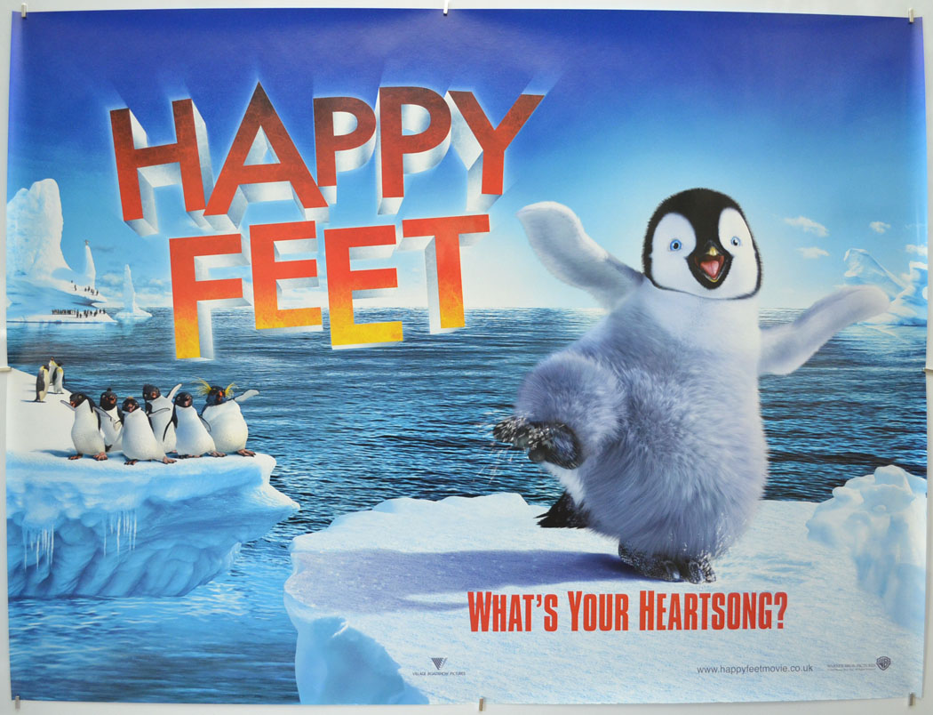 Happy Feet (Teaser / Advance Version) Original Quad Poster - Film Poster - Movie Poster