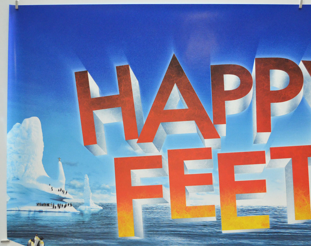 HAPPY FEET (Top Left) Cinema Quad Movie Poster 