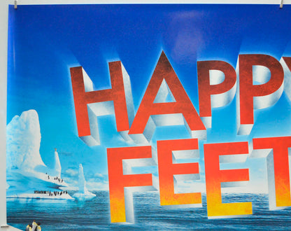 HAPPY FEET (Top Left) Cinema Quad Movie Poster 