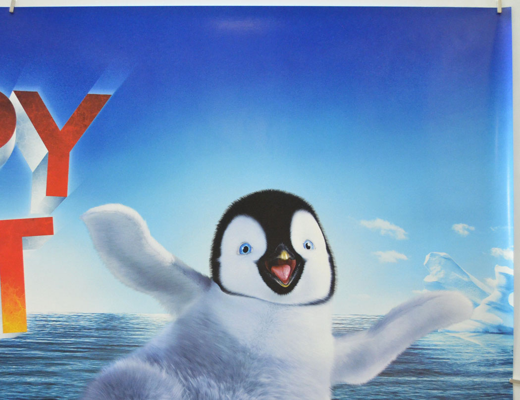 HAPPY FEET (Top Right) Cinema Quad Movie Poster 