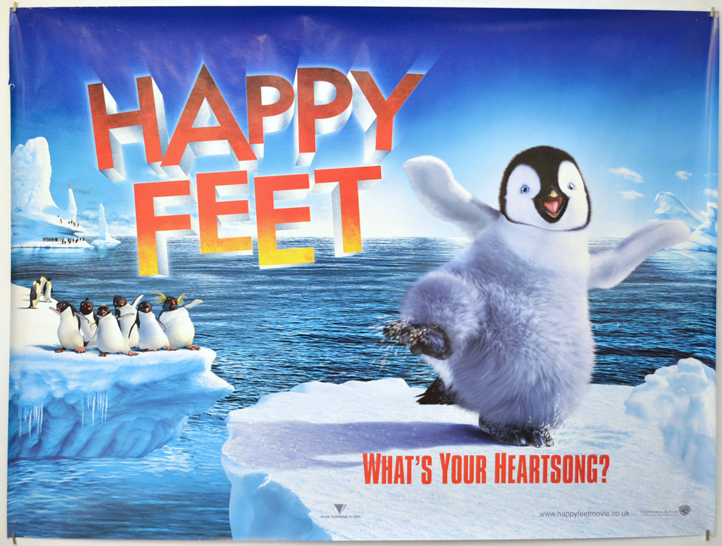 Happy Feet (Teaser / Advance Version) Original Quad Poster - Film Poster - Movie Poster