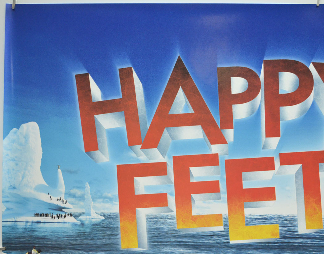 HAPPY FEET (Top Left) Cinema Quad Movie Poster 