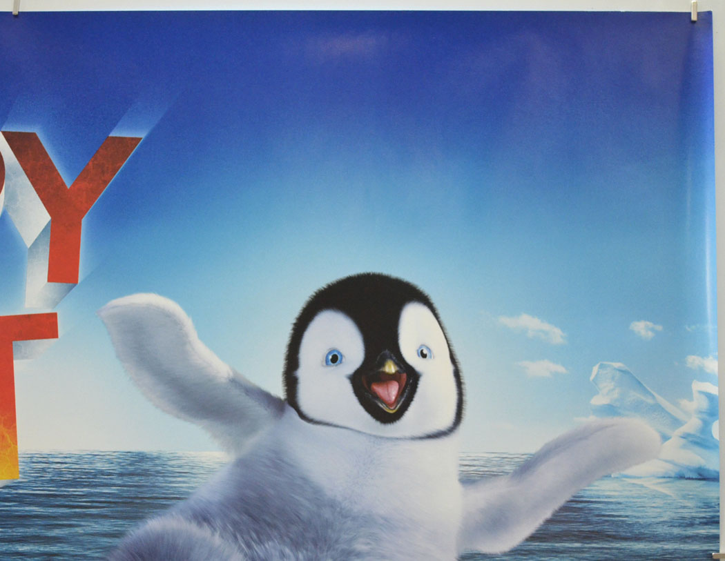 HAPPY FEET (Top Right) Cinema Quad Movie Poster 