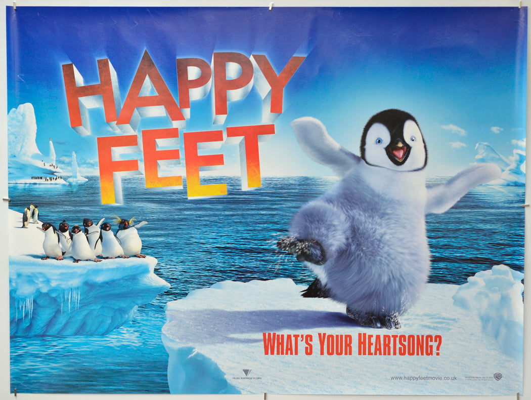 Happy Feet - Original Quad Poster - Film Poster - Movie Poster