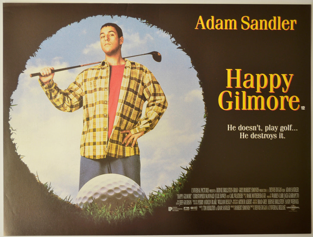 Happy Gilmore Original Mini Quad Poster - Film Poster - Movie Poster