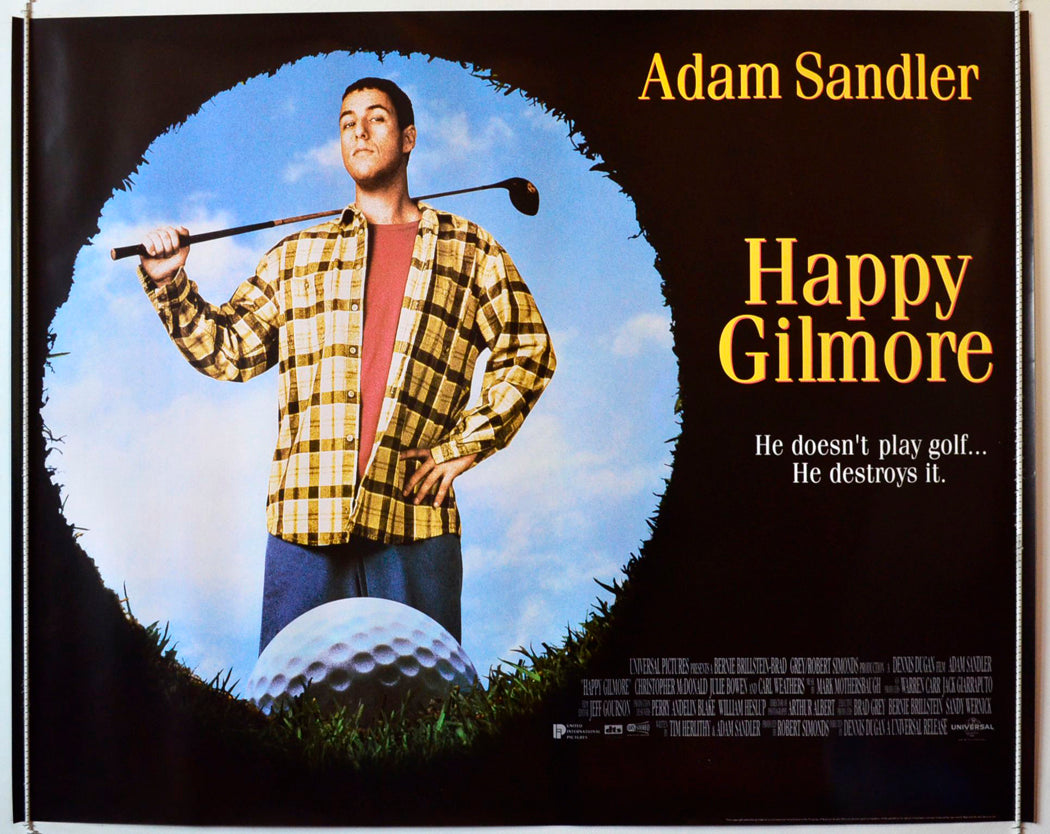 Happy Gilmore Original British Quad Poster - Movie Poster