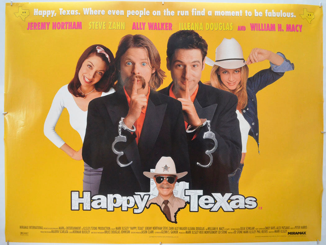 Happy Texas Original Quad Poster - Film Poster - Movie Poster