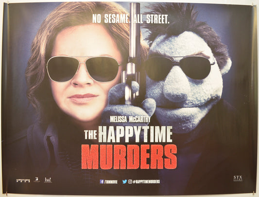 The Happytime Murders (Teaser / Advance Version)  Original Quad Poster - Film Poster - Movie Poster