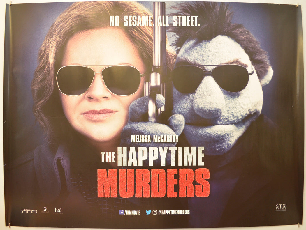 The Happytime Murders (Teaser / Advance Version)  Original Quad Poster - Film Poster - Movie Poster