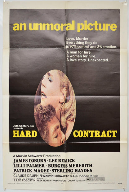 Hard Contract  Original One Sheet Poster - Film Poster - Movie Poster