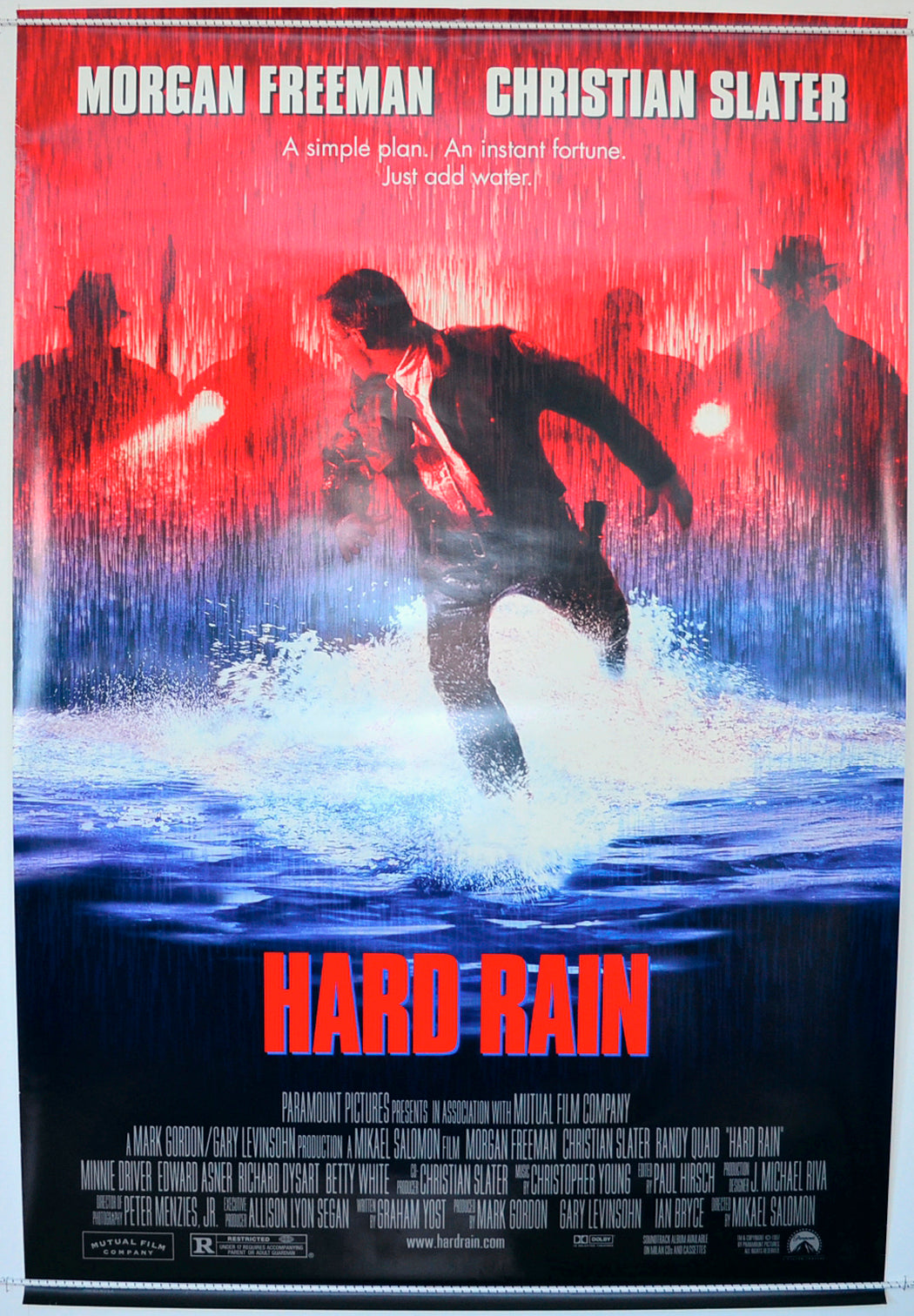 Hard Rain  Original One Sheet Poster - Film Poster - Movie Poster 