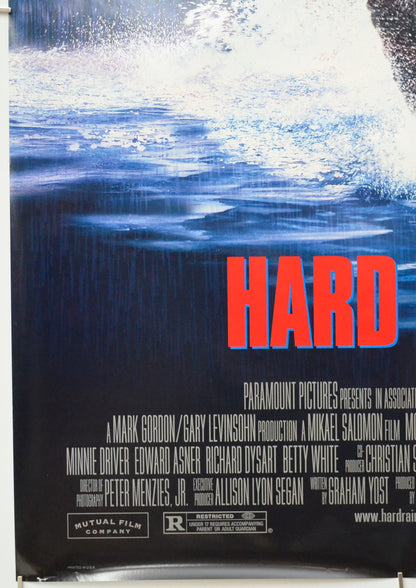 HARD RAIN (Bottom Left) Cinema One Sheet Movie Poster 