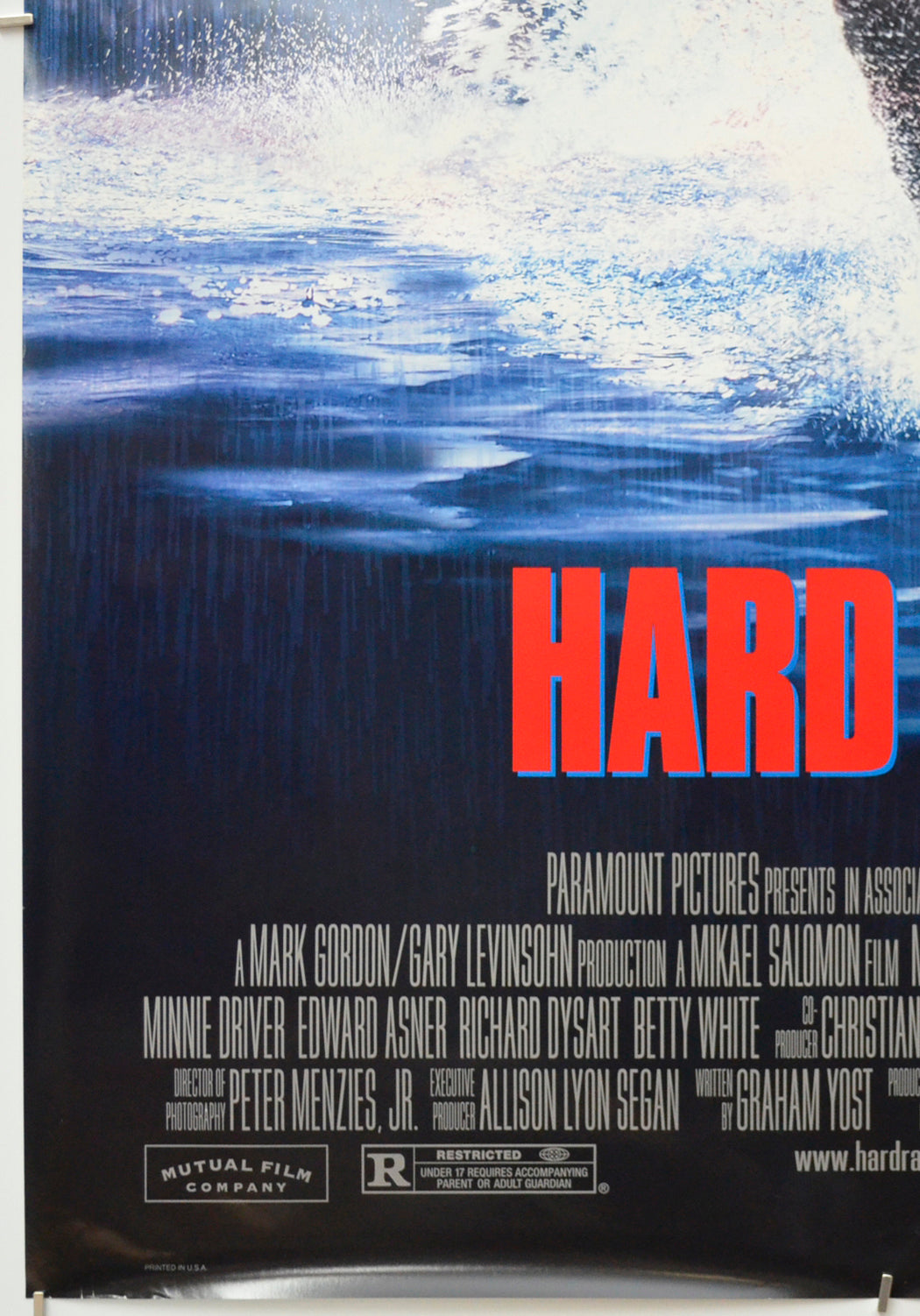 HARD RAIN (Bottom Left) Cinema One Sheet Movie Poster 