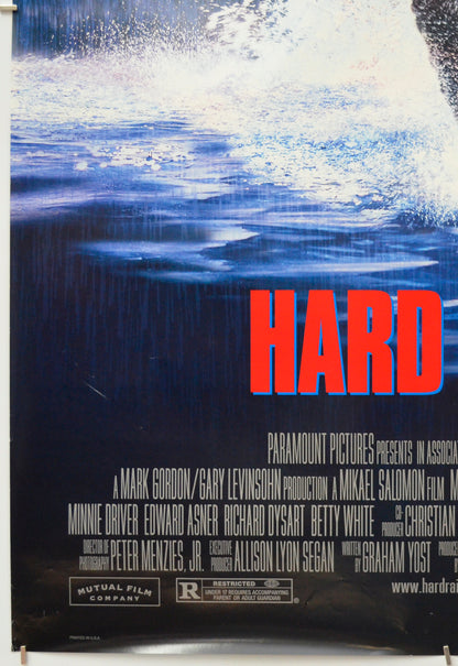 HARD RAIN (Bottom Left) Cinema One Sheet Movie Poster 