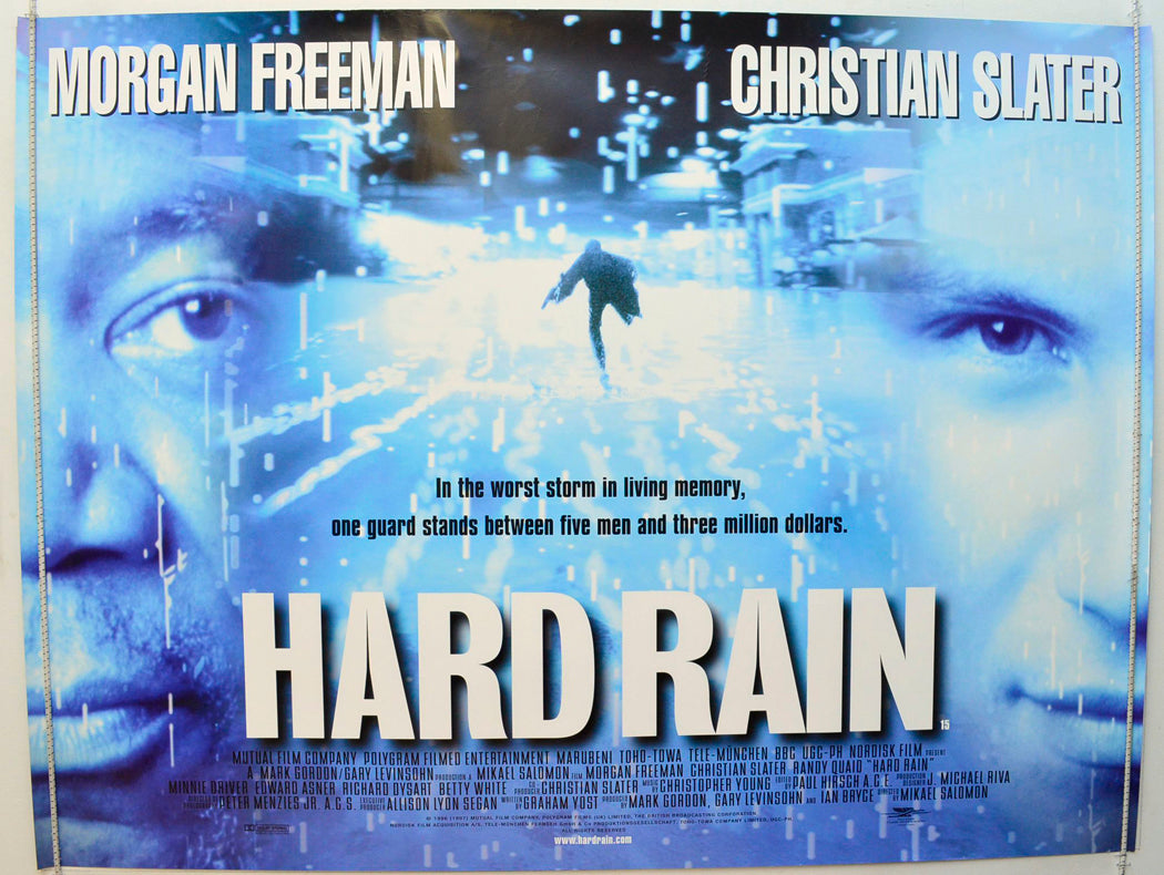 Hard Rain  Original British Quad Poster - Film Poster - Movie Poster