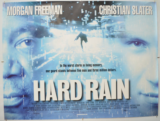 Hard Rain Original Quad Poster - Film Poster - Movie Poster