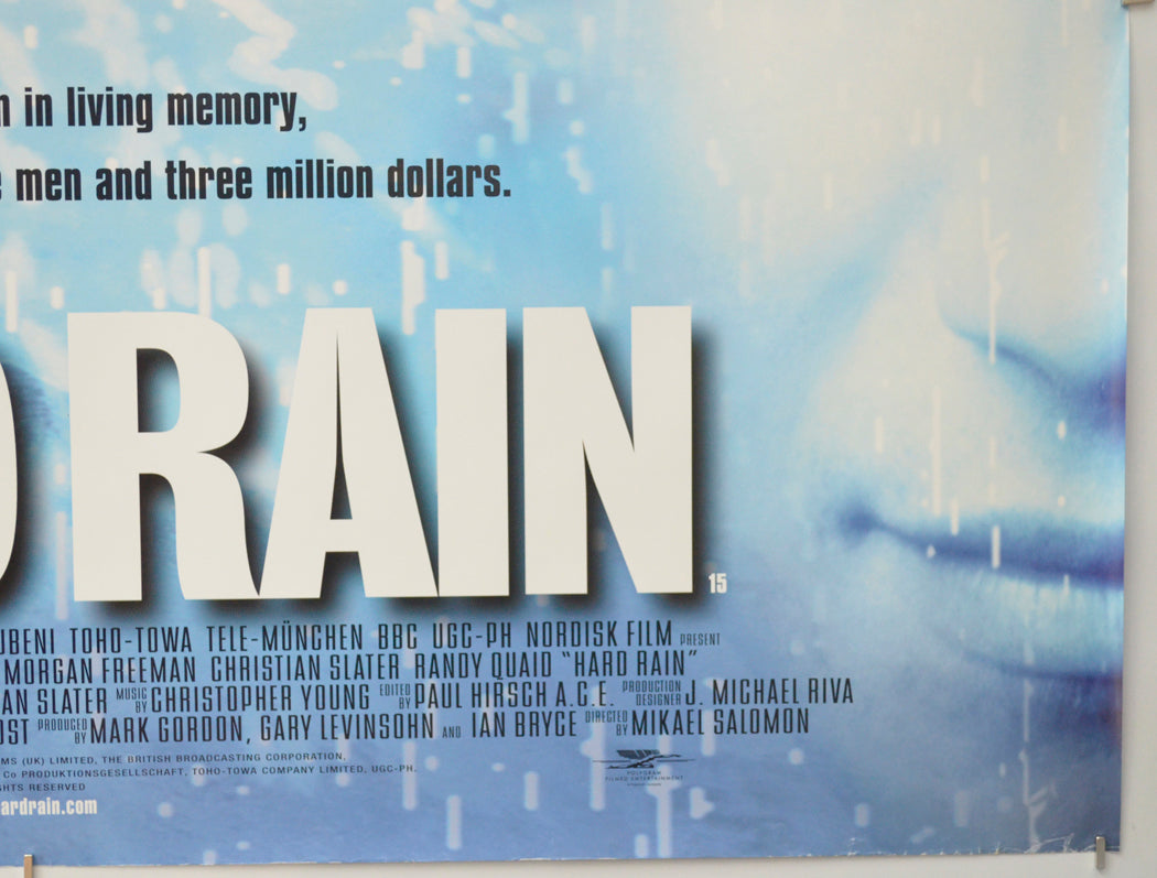 HARD RAIN (Bottom Right) Cinema Quad Movie Poster 