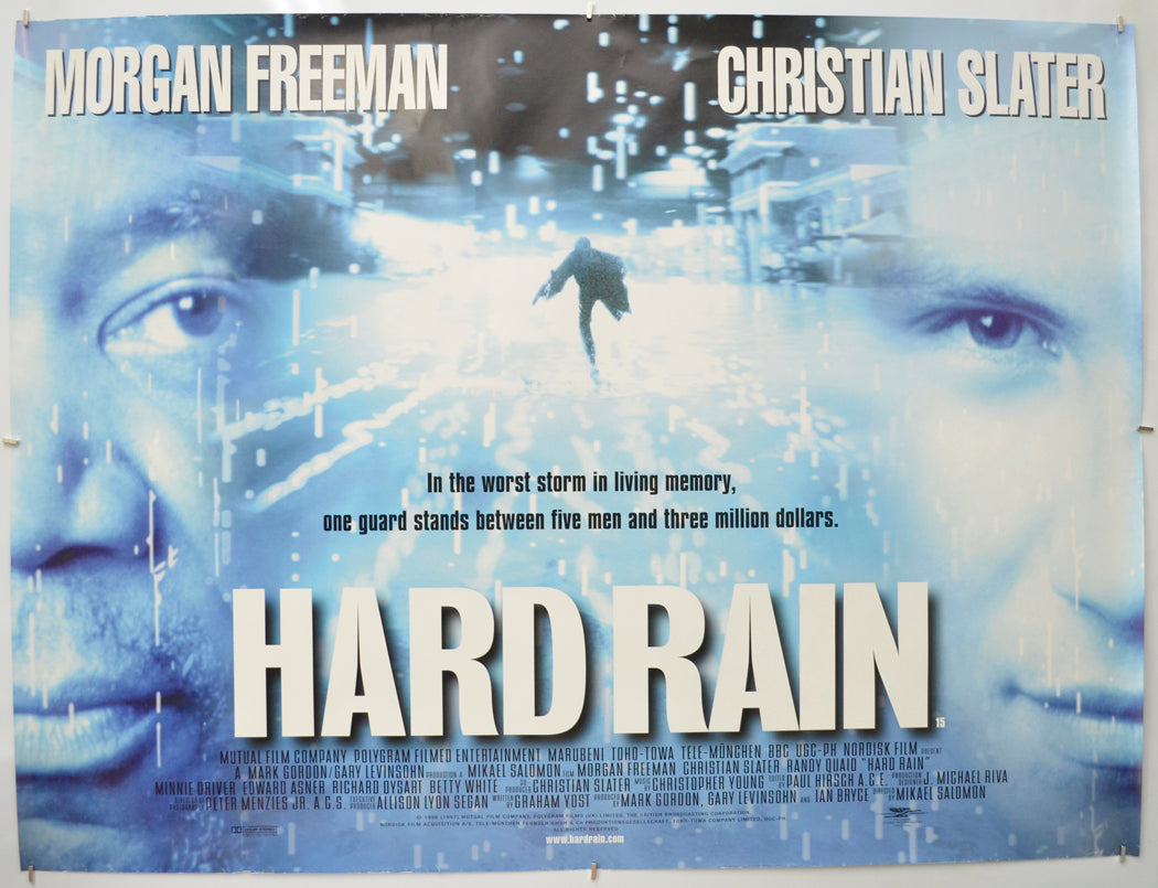 Hard Rain Original Quad Poster - Film Poster - Movie Poster