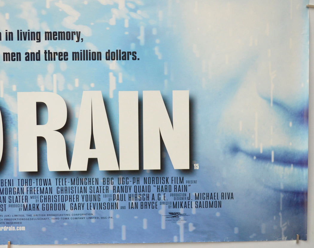 HARD RAIN (Bottom Right) Cinema Quad Movie Poster 