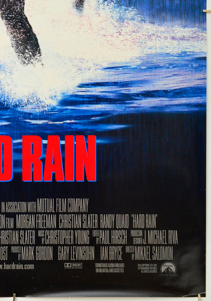 Hard Rain (Bottom Right) Cinema One Sheet Movie Poster 