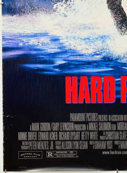 Hard Rain (Bottom Left) Cinema One Sheet Movie Poster 