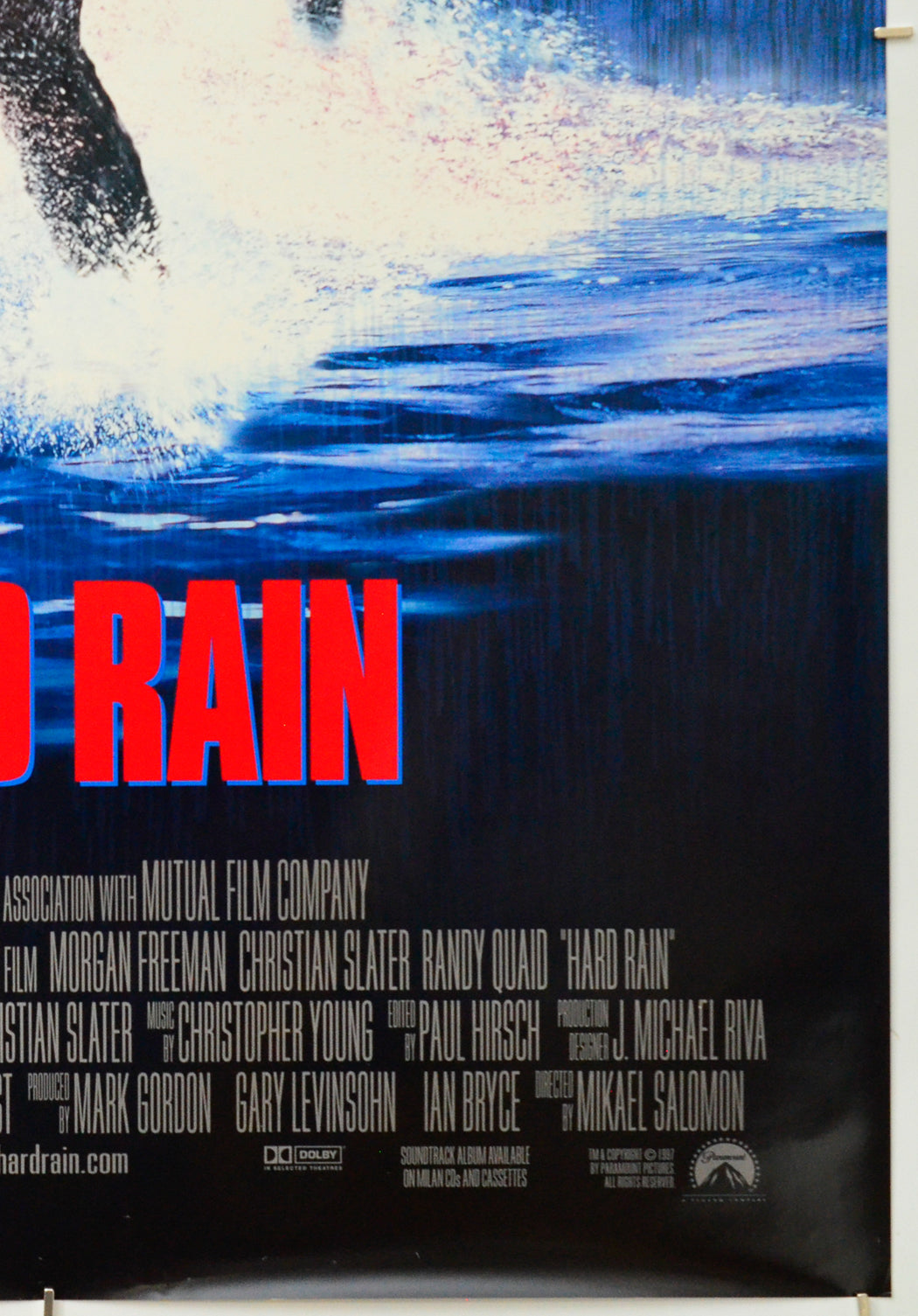 Hard Rain (Bottom Right) Cinema One Sheet Movie Poster 