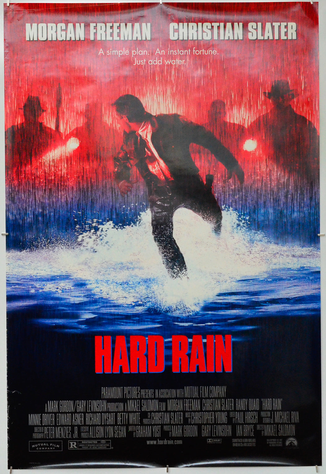 Hard Rain - Original One Sheet Poster - Film Poster - Movie Poster 