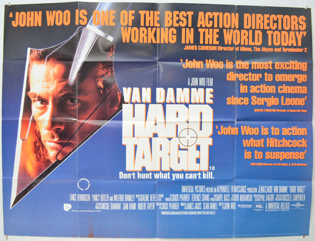 “Hard Target” Original Quad Poster - Film Poster - Movie Poster ...