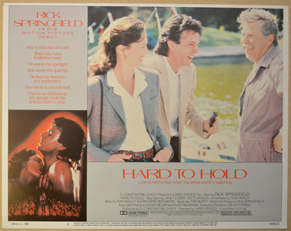 HARD TO HOLD (Card 1) Cinema Lobby Card Set 