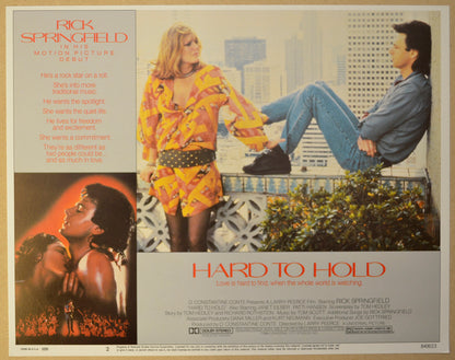 HARD TO HOLD (Card 2) Cinema Lobby Card Set 